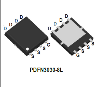 MOSFET de puissance en mode d'amélioration du canal N 60 V WMQ098N06LG2 PDFN3030-8L