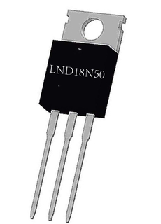 Lonten canal N 500 V, 18 A MOSFET de puissance LNC18N50/LND18N50 TO-220 TO-220F