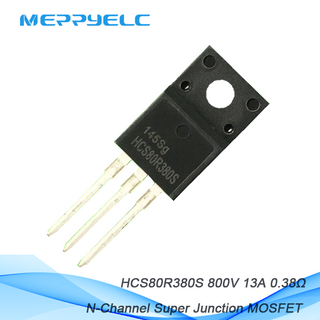MOSFET à super jonction à canal N haute tension 800 V HCS80R380S TO-220FS