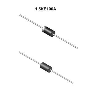 Diodes suppresseurs de tension transitoire 1 500 W, DO-201AE, 1,5KE100A