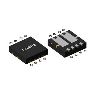 MOSFET complémentaire canal N et canal P, VDSS : 30/-30 V, ID : 20/-20 A, PD : 16/27 W, caractéristiques, applications, DFN3333-8L, YJQ3611B