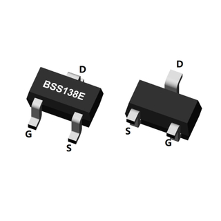 Transistor à effet de champ en mode d'amélioration du canal N, VDSS : 50 V, ID : 0,3 A, PD : 0,32 W, caractéristiques, applications, SOT-523, BSS138E