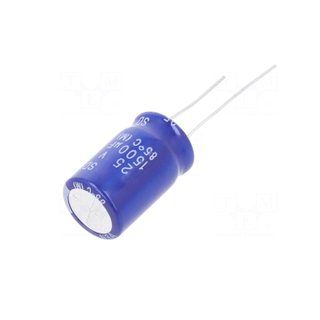 Condensateur : électrolytique / THT / 1500uF / 25VDC / Ø12,5x20mm / ±20% / SD1E158M12020PL