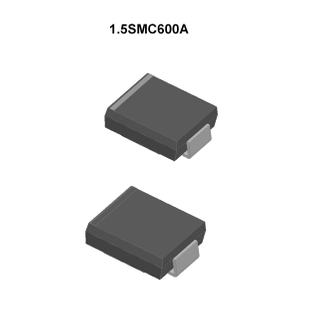 Diodes suppresseurs de tension transitoire à montage en surface 1 500 W, SMC, 1.5SMC600A