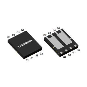 MOSFET complémentaire canal N et canal P, VDSS : 60/-60 V, ID : 20/-20 A, PD : 35/50 W, caractéristiques, applications, DFN5060-8L, YJG20NP06A