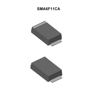 Diodes suppresseurs de tension transitoire à montage en surface, Bi, SMAF, SMA6F11CA