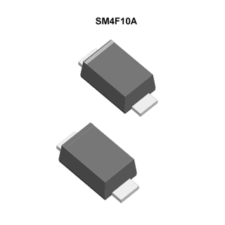 Suppresseur de tension transitoire Uni à montage en surface, 400 W, SOD-123FL, SM4F10A