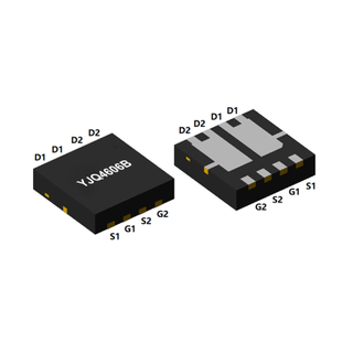 MOSFET complémentaire canal N et canal P, VDSS : 30/-30 V, ID : 28/-20 A, PD : 27/27 W, caractéristiques, applications, DFN3333-8L, YJQ4606B